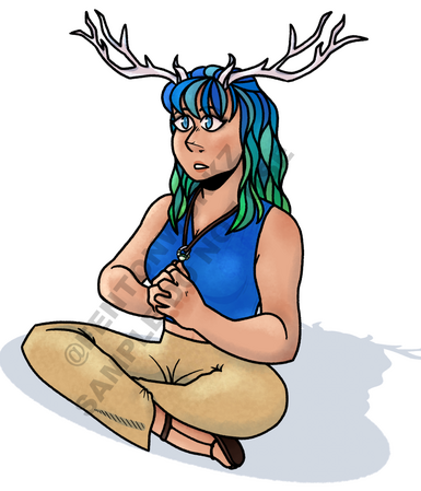 full-body coloured commission for [a friend1]