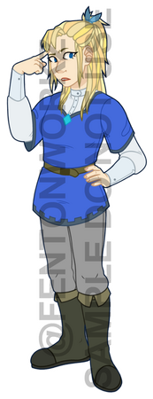 full-body coloured commission for @wezrez