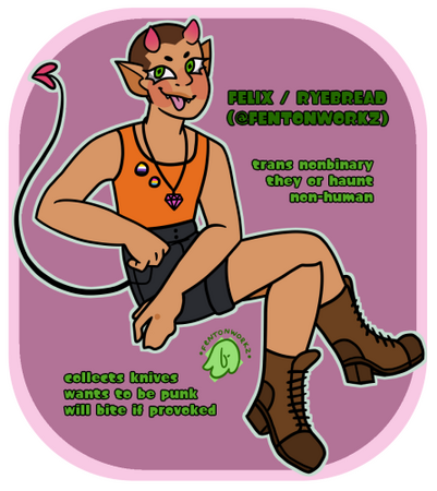 my artist sheet for artfight 2021.